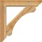 Ekena Millwork Legacy Slat Rough Sawn Bracket w/ Offset Brace, Western Red Cedar, 6"W x 28"D x 28"H BKT0604X28X28LEC06RWR - alternate 3